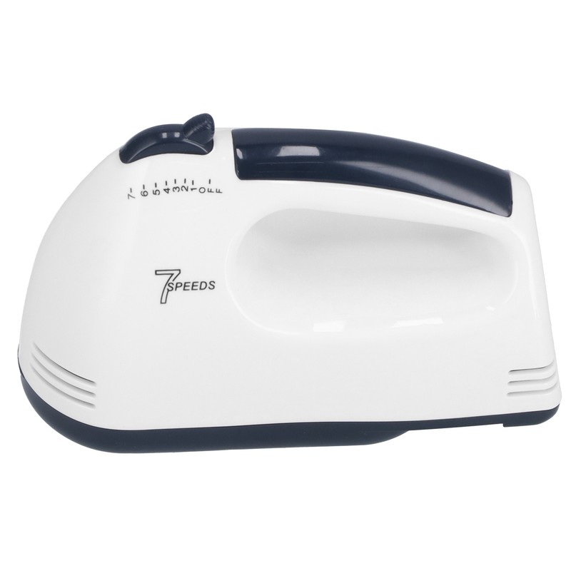 Hand Mixer Portable 7 Gears Lightweight White Stainless Steel Electric