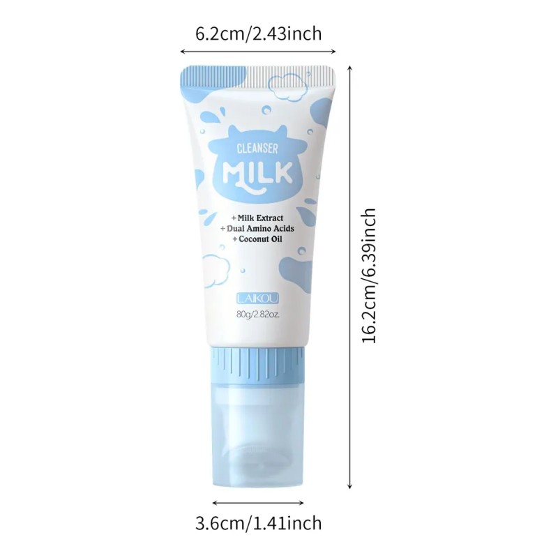 Limpiador Facial Laikou Milk Hidratante 80g Normal Día/noche
