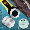 45mm Rotary Cutter Blades 10Pcs by Zyphioca, Fits Fiskars, OLFA,
