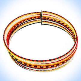 Handbeaded Black Red Yellow Glass Seed Beads Wire Choker Unique Chic Crystal Rhinestone Elegant Jewelry Necklace For Women