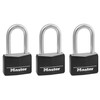 Master Lock Padlock, Covered Aluminum Lock, 1-9/16 in. Wide, Black,