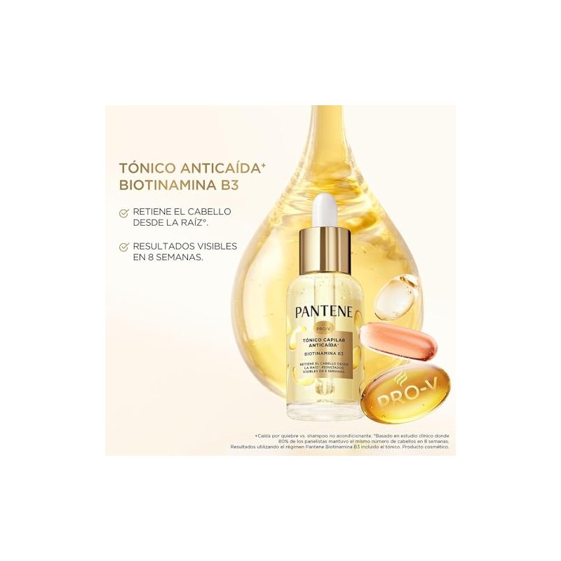 PANTENE, Tónico Capilar Anticaída+ para cabello saludable desde la raíz