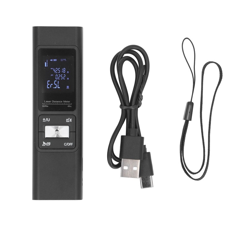 Portable Distance Meter USB Charging Electronic Rangefinder Handheld Distance Measuring