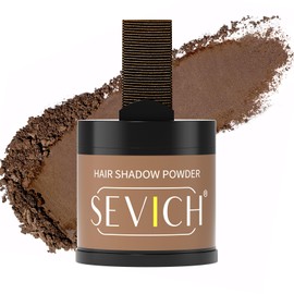 Sevich Root Powder 10 g, Conceals Instant Hair Loss, Hair Shadow Filler for Women and Men, Thinning Grey Hair, 48h Makeup Durability, 1 Box = 2.5 Boxes, Brown