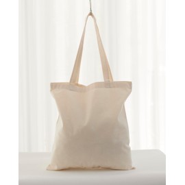 Zenloria Cotton Tote Bag 15x16, Lightweight Reusable Grocery Bags, for DIY, Promo, Gifts, Advertising, Activity (2-24 pcs) (6, Beige)