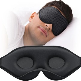 Unbranded Sleep Mask for Side Sleeper, Eye Mask for Sleeping Women Men, 3D Contoured Cup