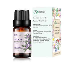 AOPING Essential Oil Set 6x10ML - 100% Pure Organic Plant Oil for Diffuser Massage Aroma Spa Yoga Perfume - Cherry Blossom, Rose, Jasmine, Violet, Neroli, Ylang Ylang