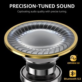 TOZO T10 Wireless Earbuds Bluetooth 5.3 Headphones, 55H Playtime with Wireless Charging Case, App Customize EQ, Ergonomic Design IPX8 Waterproof Headset Powerful Sound for Workout, Calls