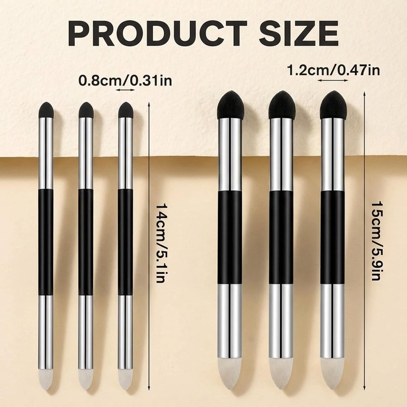 6 Pcs Oil Pastel Blending Sticks, Dual Tip Sponge &