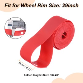 sourcing map 4pcs Bicycle Rim Strip 29" x 18mm PVC Bike Tire Liner Bicycle Wheel Rim Tape Inner Tube Tape Anti-Scratched Guard Cushion Pad Protector for Road MTB Mountain Bike
