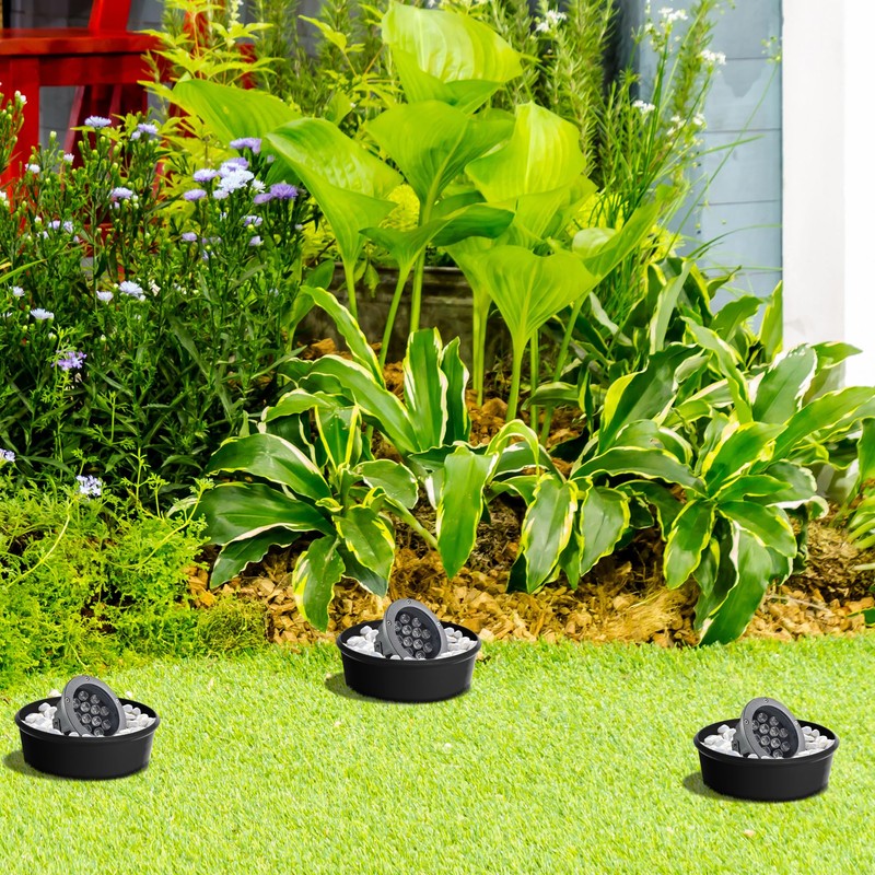 Mizelu 6 Pcs Lawn Light Protector, ABS Landscape Sprinkler and