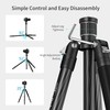 Jishane 62" Carbon Fiber Camera Tripod, Professional Camera Stand Monopod