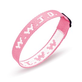SKYFUN WWJD Bracelets Webbing What Would Jesus Do Bracelet for Men Women Adjustable Christian Woven Wristbands Bulk Religious Jewelry Accessories, 1PC Pink