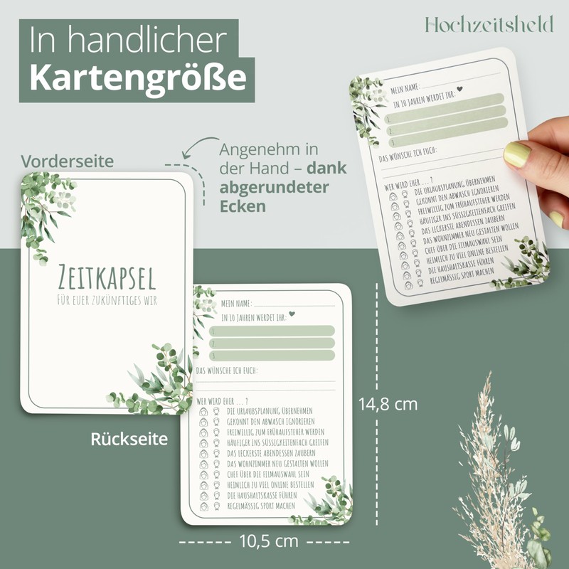 HOCHZEITSHELD Capsula del tempo per matrimonio come giochi di nozze
