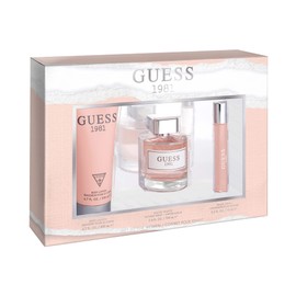 Guess 1981 for Women 3 Piece Gift Set, 3.4oz Eau De Toilette Spray + 0.5oz Eau De Toilette Spray + 6.7oz Body Lotion