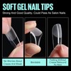 TOMICCA Nail Tips, Pack of 240 Full Cover Soft Gel