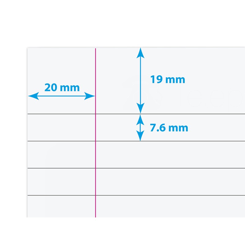 The Worcestershire Stationery Company A5 lined note pad, pack of