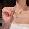 Buyongwant Two Piece Y2k Irregular Starlight Necklace for Women Snake