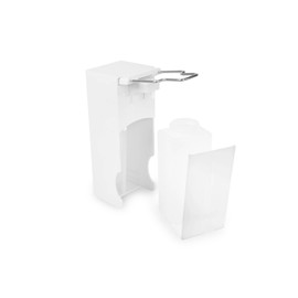 Hypafol Arm Lever Dispenser for Soaps 1000 ml Sturdy Plastic Modern Design Refillable Viewing Window for Consumption Control Lockable Easy to Fill 100 x 280 x 90 mm