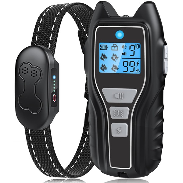 Dog Shock Collar with Remote Control - Rechargeable Dog Training