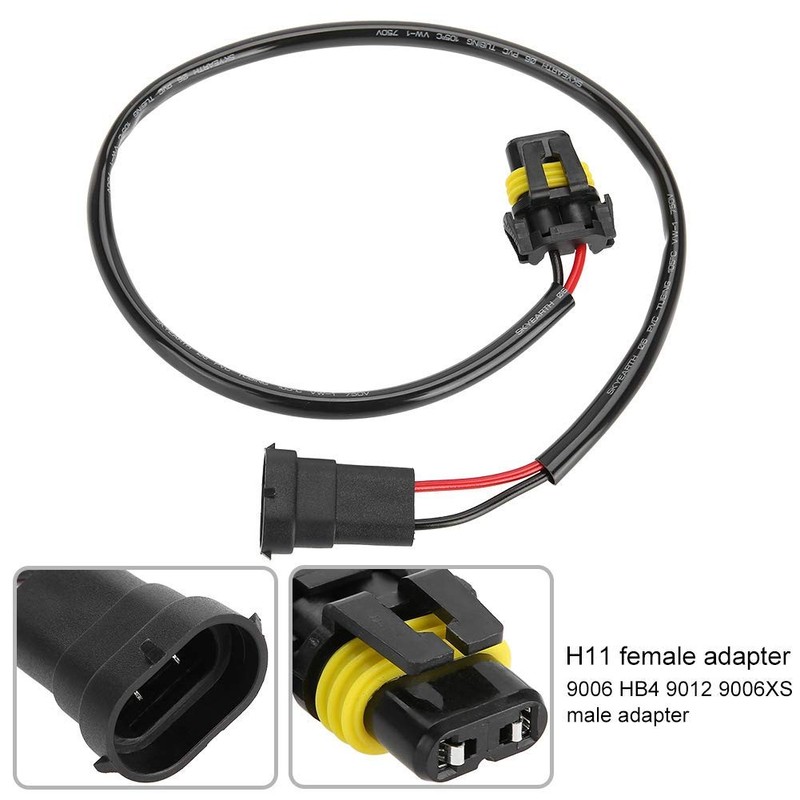 KIMISS 2 pieces 53 cm / 20.9 inch socket 9006