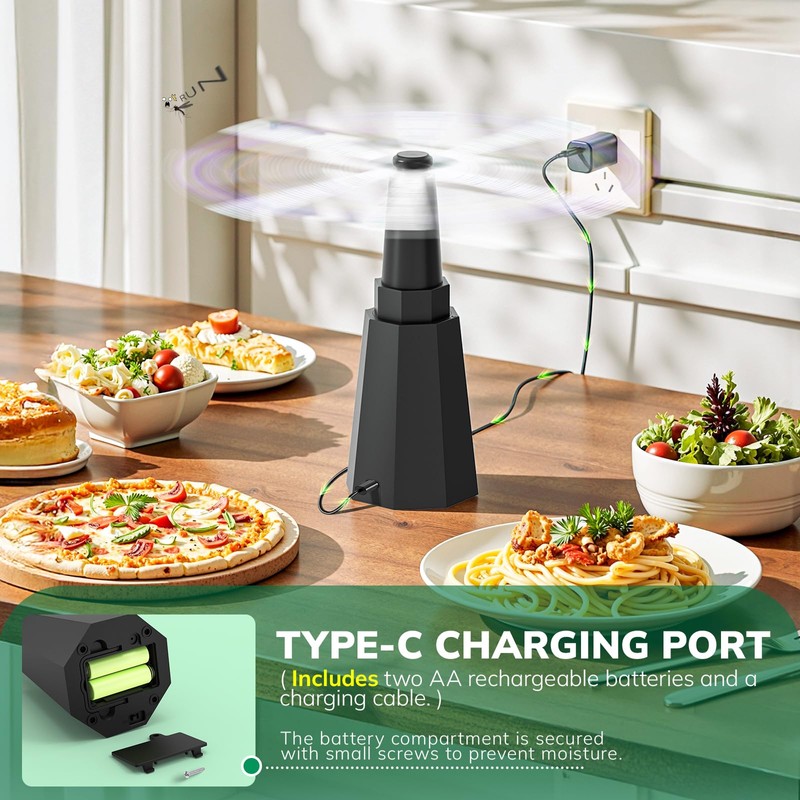 Rechargeable Fly Fans for Tables, Table Fans to Keep Flies