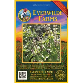 Everwilde Farms - 1 Oz Thai Basil Herb Seeds - Gold Vault