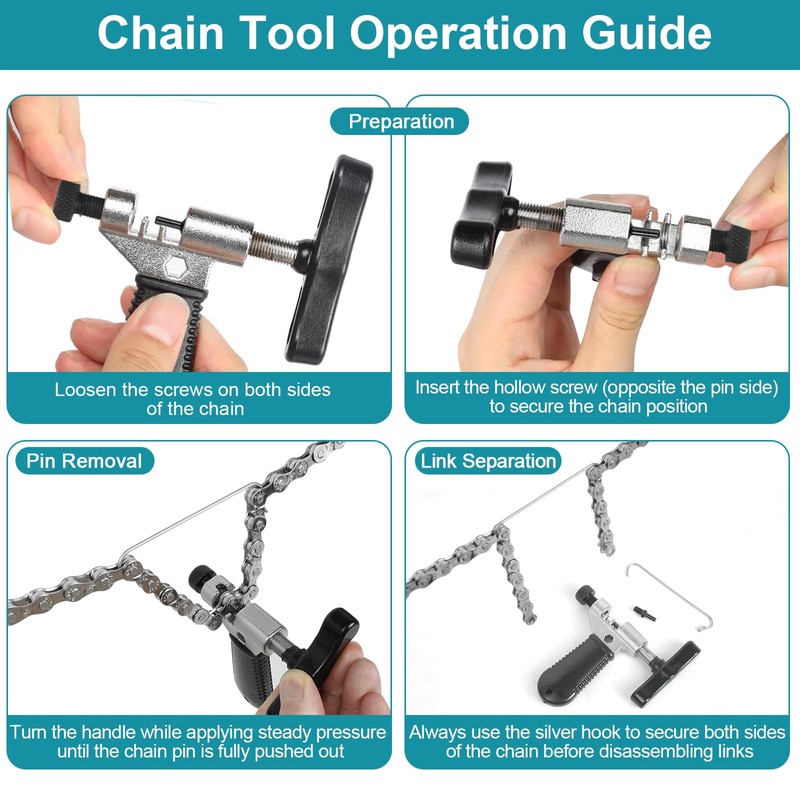 Bicycle Chains, 1/2 x 3/32 Inch 116 Links, 6/7/8 Speed