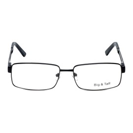 Vivid Eyewear Big and Tall 6 Designer Eyeglasses in Matte-Black +3.00