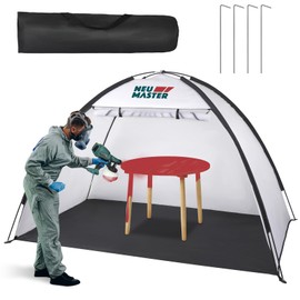 NEU MASTER Paint Tent for Spray Painting, Medium Portable Paint Booth for DIY Projects, Hobby Paint Tool Painting Station, Small to Medium Furniture, 6.6x4.1x4.1ft Spray Booth