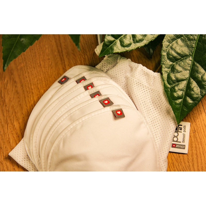 Pop-In Reusable Breast Pads with Wash Bag