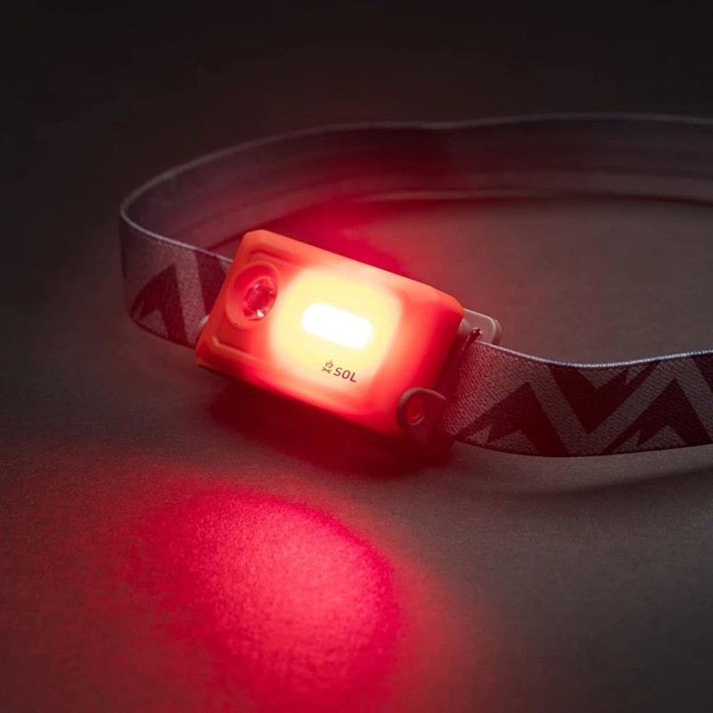 SOL Venture Rechargeable Headlamp: 5 to 140 lumens (Orange)