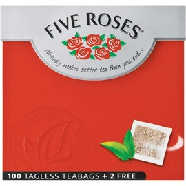 Five Roses Tagless 100 Tea Bags of 250 g