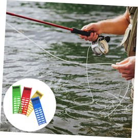 BIUDECO 4pcs Fishing Hook Holder Organizer Compact Tackle Organizer Case for Storing Snelled Hooks Lightweight Fishing Gear Yellow Red Green Blue Easy to Use and Travel Friendly