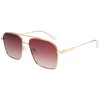 Dollger Retro Oversized Square Sunglasses for Women Men Classic Double