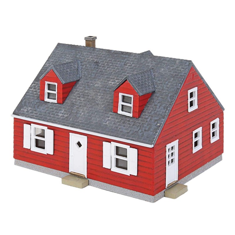 Walthers, Inc. Cape Cod House Kit, 2-3/8 X 2 X