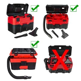 14-37-0105 Vacuum Hose Replacement for Milwaukee M18 Packout Vacuum 0880-20 0970-20 0780-20 18V 2.5 Gallon Wet/Dry Vacuum,14-37-0016 (14-37-0105 Vacuum Hose - Internal Storage)