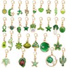 Vibrant Green Enamel Shoe & Purse Charms - 30 Pcs