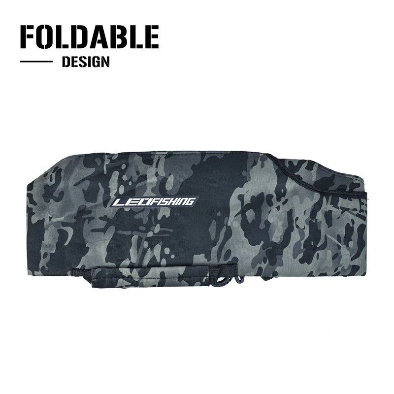 Foldable Fishing Pole Bag Fishing Tackle Storage Bags Portable Fishing