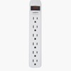 Treasure Gurus Computer Surge Protector Electronics Power Strip Multi 6