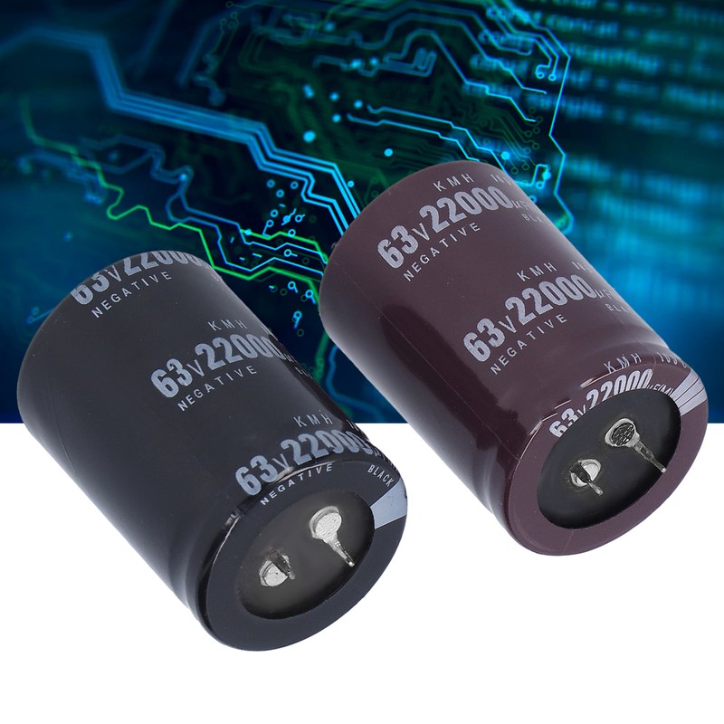 Electrolytic Capacitor 22000μF Aluminum Energy Storage Components 105℃ 35x50mm 63V