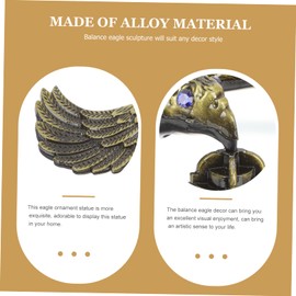 Ciieeo Balancing Eagle Toy Balancing Bird Toy Eiffel Tower Balance Bird Toy Centerpiece Table Decorations Swinging Sticks Balance Eagle Toy Metal Balancing Eagle Office Model Porch Alloy