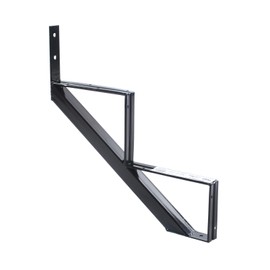 Pylex 13902 Steel Stair Riser 2 Steps Steel Stair Stringers, Black