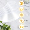 50-Pack Disposable Shampoo Eye Shields, Clear Protective Face Visors for