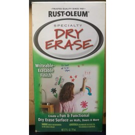 Rust-Oleum 241140 Dry Erase Brush On Paint Kit 27 fl oz ea White Finish