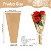 50Pcs Flower Bags for Bouquets,Bouquet Wrapping Paper,Kraft Paper Flower Sleeves