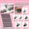 Lash Clusters Kit, Eyelash Clusters Individual Lash Extension Kit D