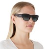 Vogue Eyewear Woman Sunglasses Black Frame, Gradient Grey Lenses, 54MM