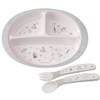 Skater M370-A Children's Plate, Melamine Lunch Plate, Moomin, Star, 25.5
