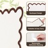 Aitakatta Scalloped Felt Bulletin Board, Self-Adhesive Cork Board Alternative, 31x24
